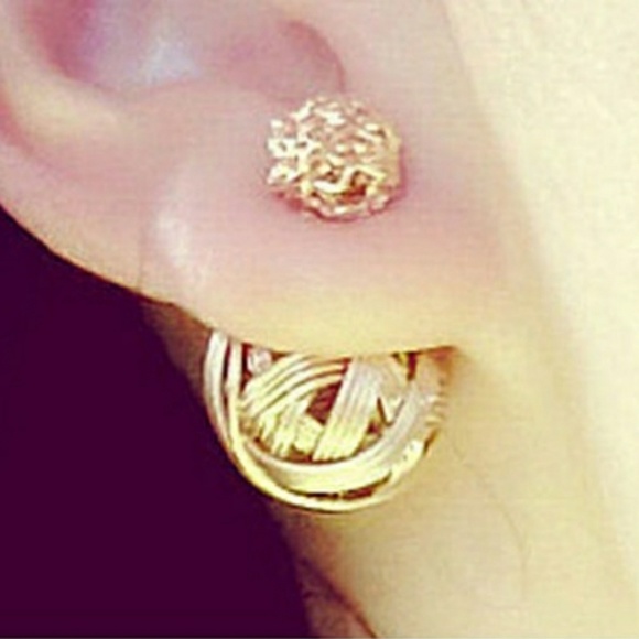 everrealli Jewelry - Double sided Ball of twine knot earrings ear ring
